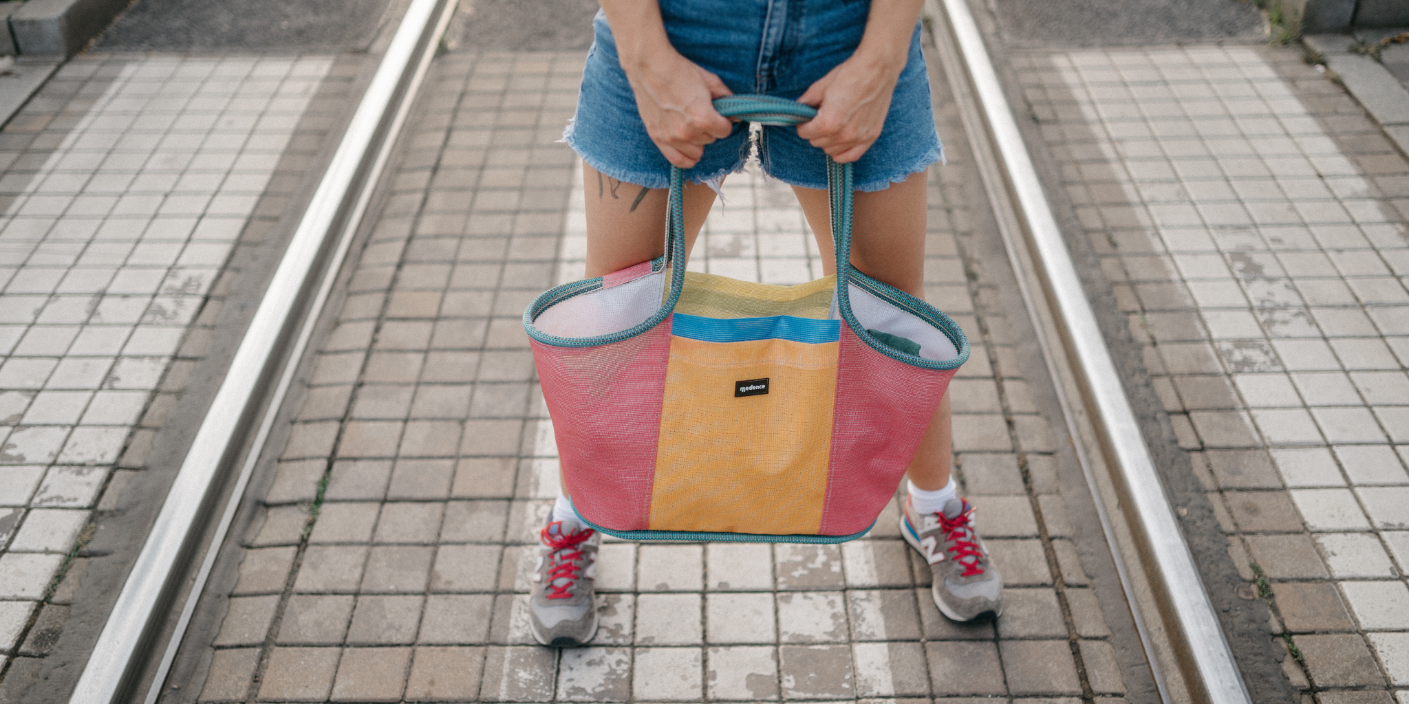 Basket made from advertising banner